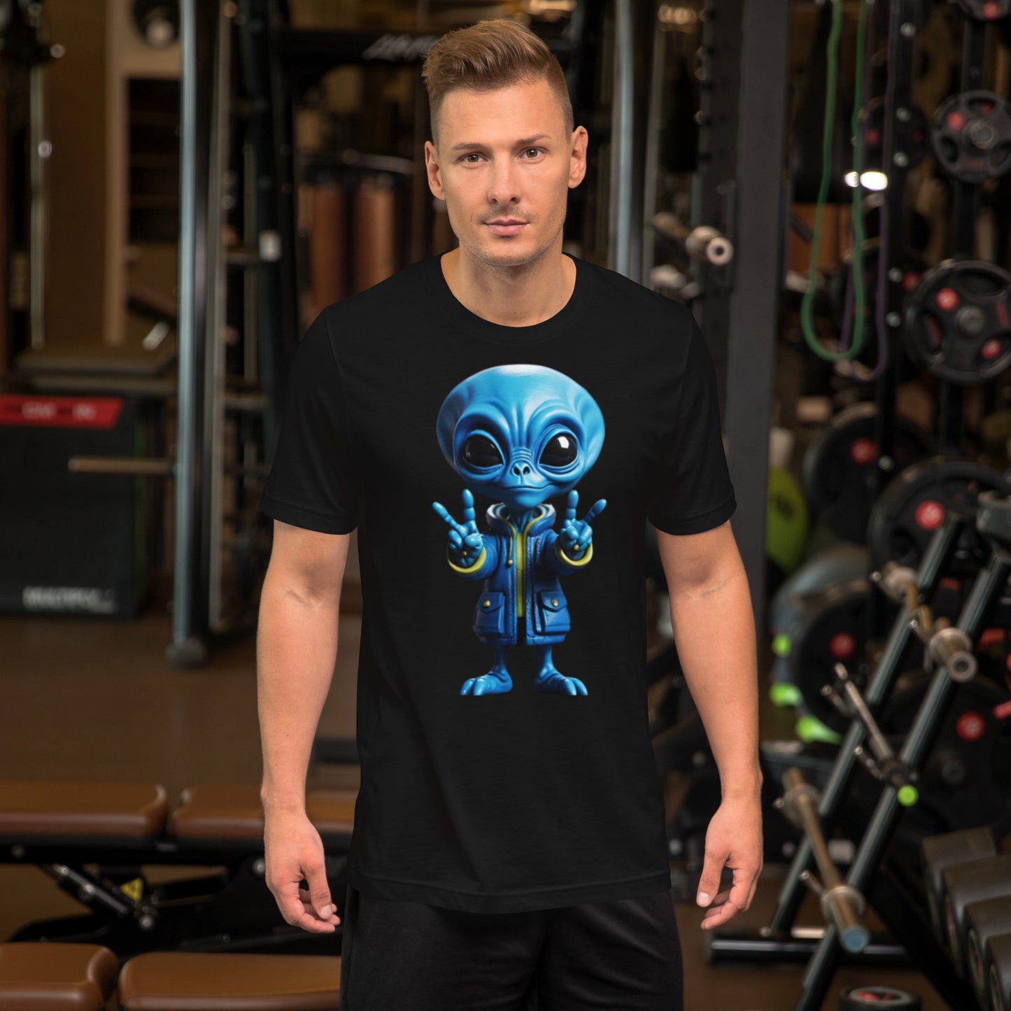 Blue Alien Unisex t-shirt
