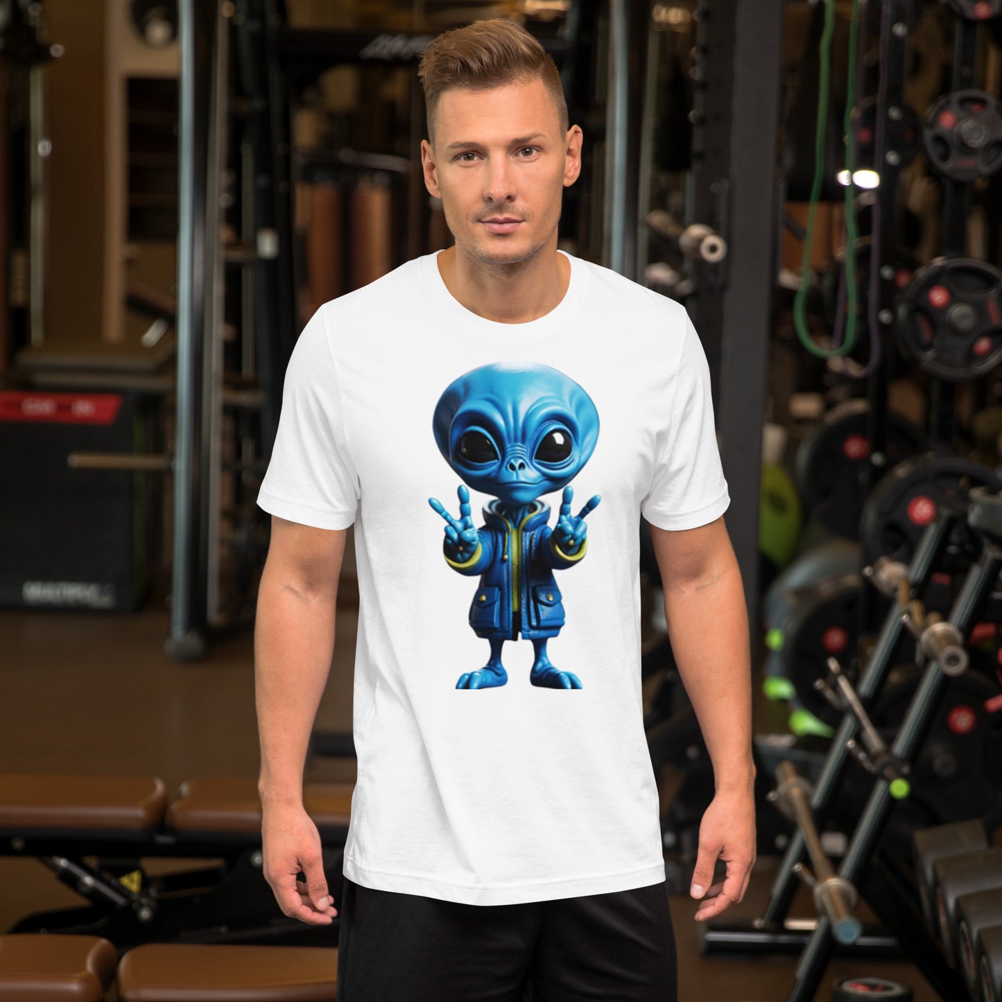 Blue Alien Unisex t-shirt