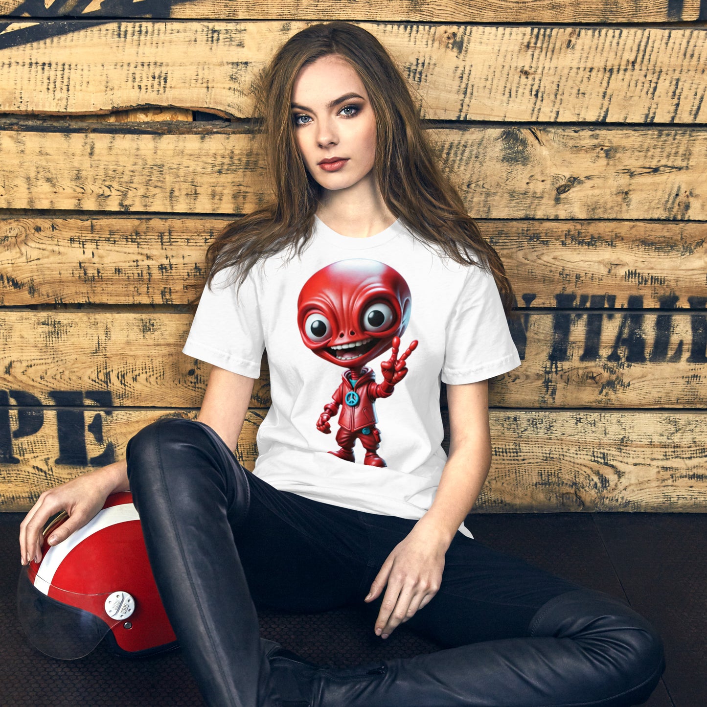 Red Alien Unisex t-shirt